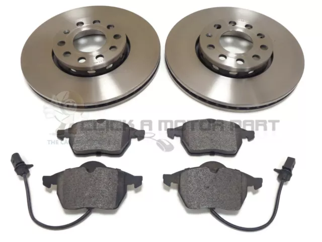 VW VOLKSWAGEN PASSAT ESTATE 1.9 TDi 99-04 FRONT 2 BRAKE DISCS PADS (CHECK SIZE)