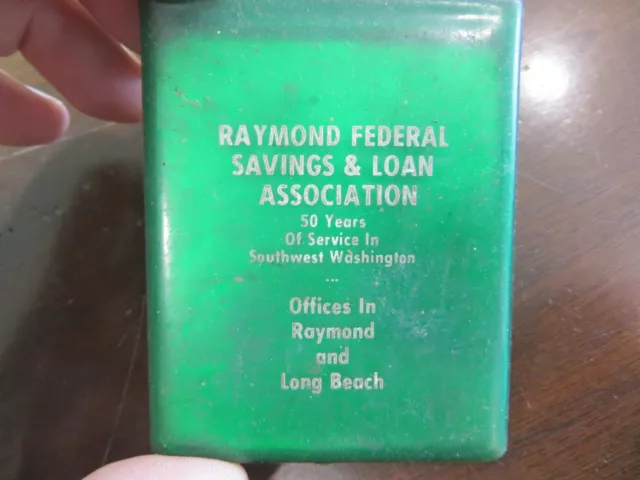 Raymond Federal Savings & Loan Assoc.S/W/Washington ,advertising mirror case