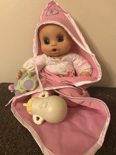 HASBRO BABY ALIVE Sip N Snooze 2007 muñeca bebé cuerpo de felpa