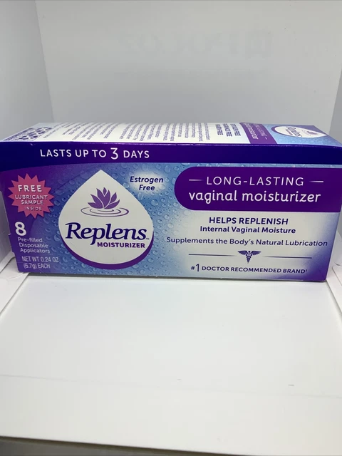 Hidratante vaginal de larga duración Replens 8 unidades, (HT5) EXP9/24