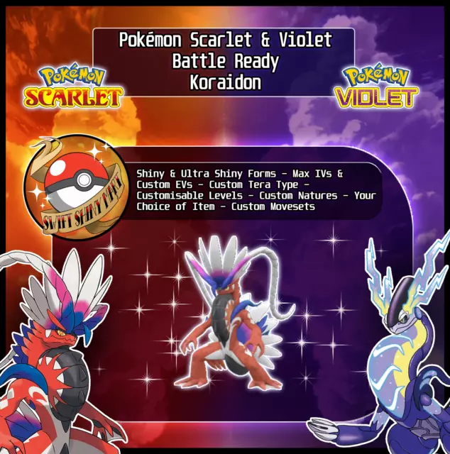 Pokemon Scarlet and Violet ✨Shiny 6IV Paradox Pokemon (ALL Violet  EXCLUSIVES)✨