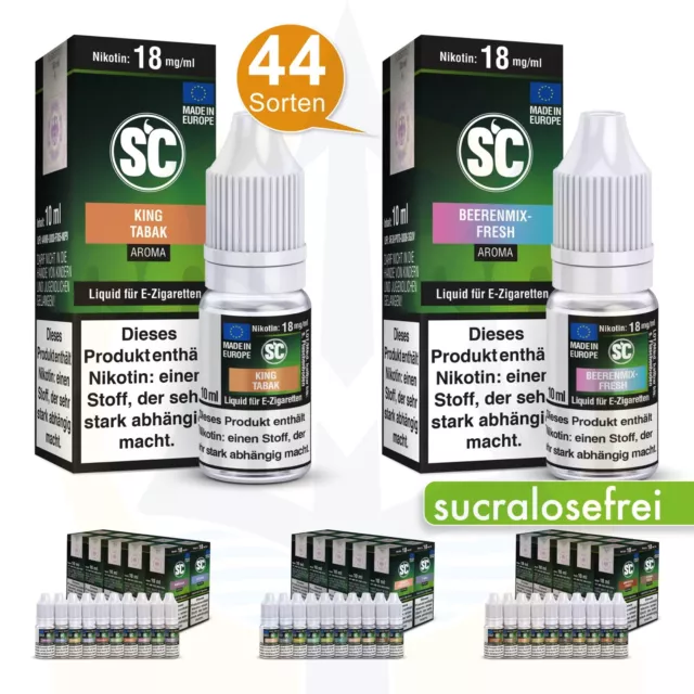 SC Liquid für E-Zigarette 10er Box ¡ 10x10ml=100ml ¡ InnoCigs Base Frucht Tabak