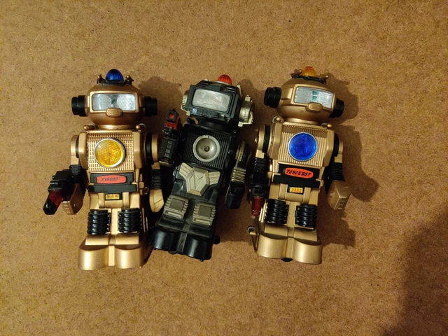Grand Robot Vintage HA HA Toys – Chief Robotman, électrique, Fonctionne (collection)