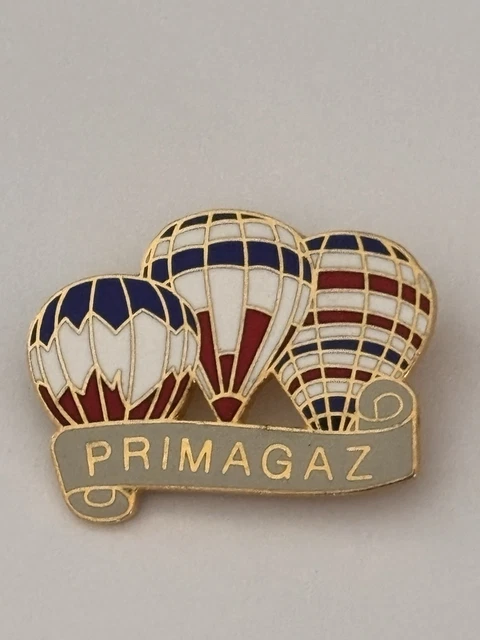Broche Vintage Tricolore Avec Ballon Montgolfière – État Impeccable, Signée B1