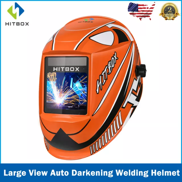 True Color Solar Auto Darkening Welding Helmet Mask Grinding MIG Welder Arc Tig