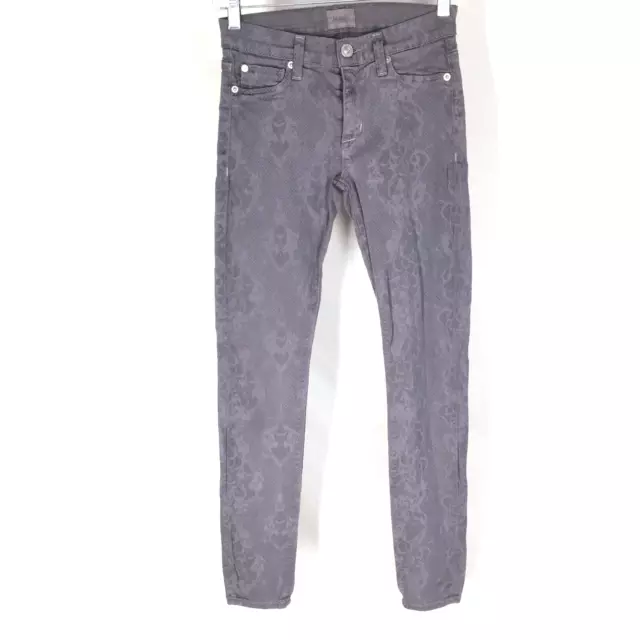 Hudson Nico Jeans Women's 24 Gray Super Skinny Ankle Mid Rise Stretch