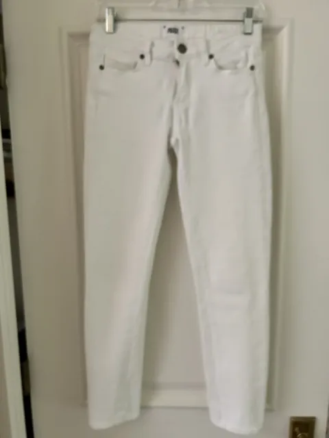 PAIGE DENIM Skyline Ankle Peg Skinny Jeans ~White ~27