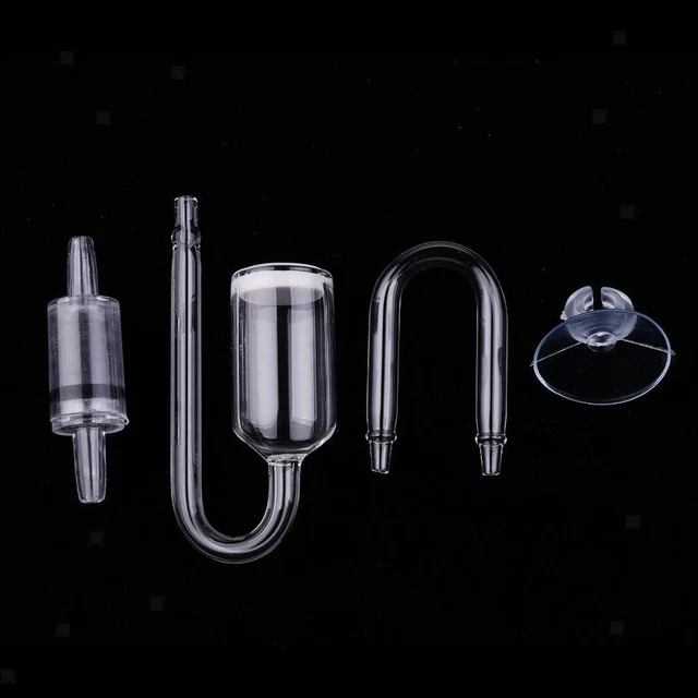 4pcs transparenter CO2 Diffusor Aquarium Zubehör für frisch gepflanzte