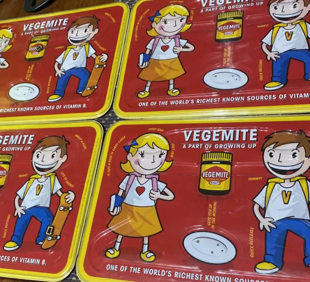 Vintage Retro Vegemite Kraft Placemat / Place Mat. 35cm - SET OF 4