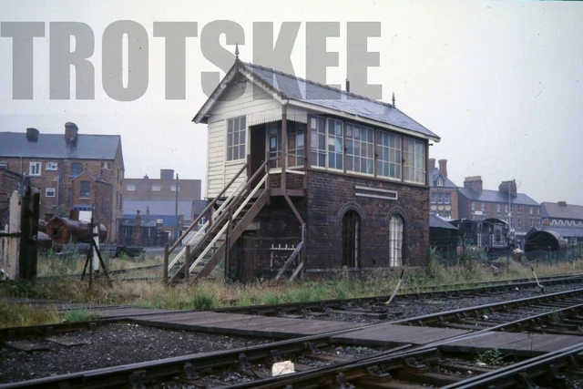 35mm Slide BR British Railways Scene View Oswestry Signal Box 1985 Original