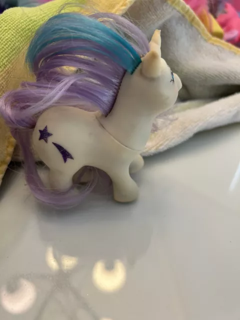 1984 My Little Pony Vintage G1 MLP Baby Glory  Toy Purple and Blue