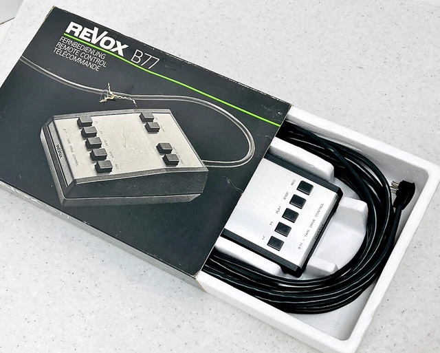 REVOX B77 REMOTE Control/Remote for B77/PR99/C270 Tape Device! NOS