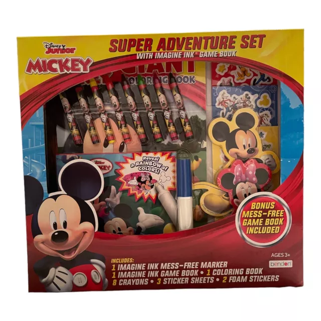 Disney Junior Super Adventure Set w/Imagine Ink Game Book in New Unopened Box