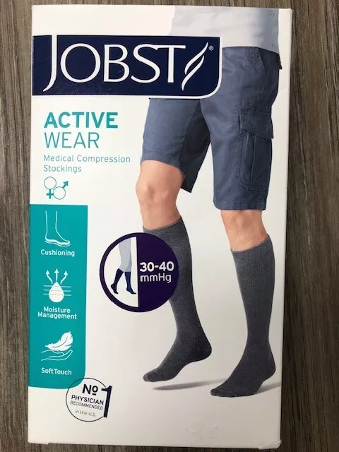 Jobst 115403 For Men Khaki 20-30 mmHg X-Large Thigh CT Compression Socks  NEW