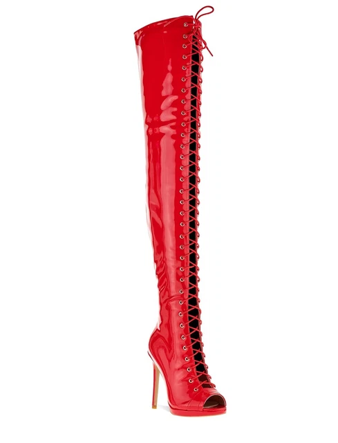 3 Bottes Pu Brevetées Pvc Brevet Pvc Neuf Dans Leur Boîte Sur Le Genou Otk Cuisse