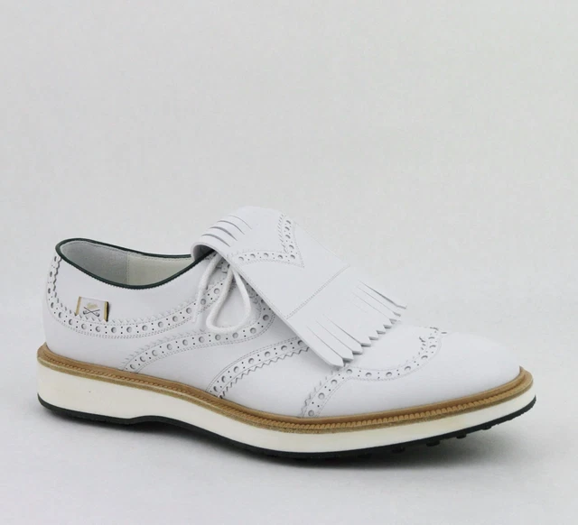 GUCCI SHOES MENS BROGUE WHITE LEATHER OXFORD LOAFERS sz 9.5 10 43.5 Gucci Oxford White Dress Shoes for Men for sale | eBay main image 4