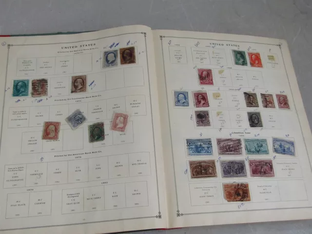 Nystamps US old stamp collection album page with better & high value m24a