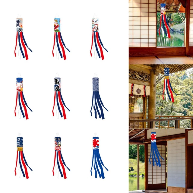 2 Bandiere Giapponesi In Poliestere Per Ristoranti E Negozi – Decorazioni Da Porta E Muro 45x33cm - 5