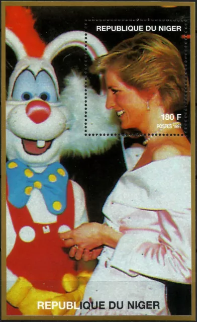 Lady Diana, Princess Of Wales With Roger Rabbit