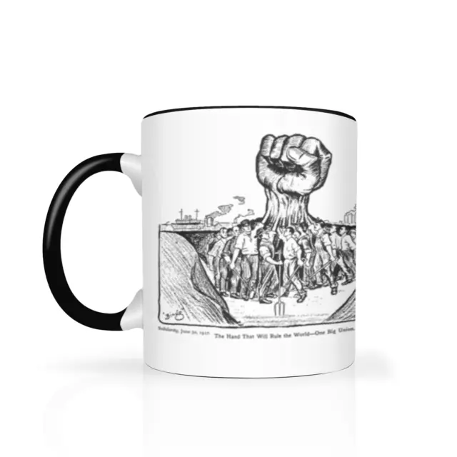 One Big Union Coffee Mug Fist That Rules the World Gift Idea