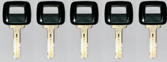 5 VOLVO LASER Cut Heavy Construction Equipment Ignition Key fits Hauler ...