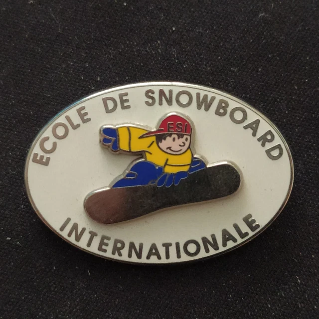 Ancien Insigne école De Ski Autrichienne Bergitz - Laiton - Années 1970 - 39x35 Mm
