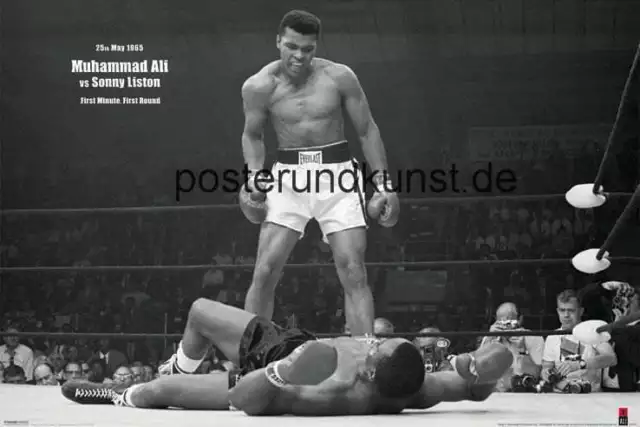 Muhammad Ali versus Liston Landscape Poster 92 x 61 cm