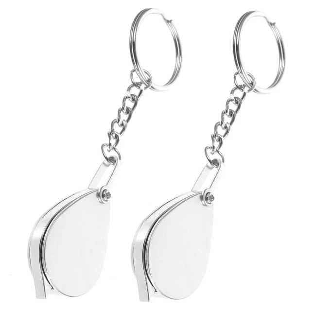 2 Pcs Porte-clés Extérieur Pendentif Loupe Pliante Enfant Poche