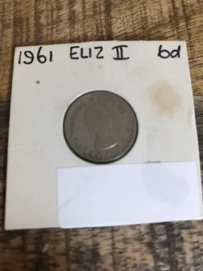 1961 Lucky Elizabeth II Sixpence