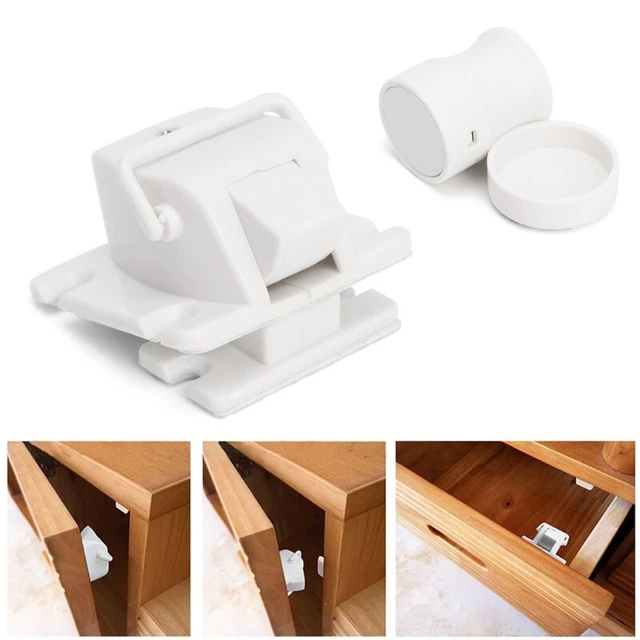 1 Set Magnetic Child Proof Cabinet Drawer Cupboard Locks For Baby Kids Safety