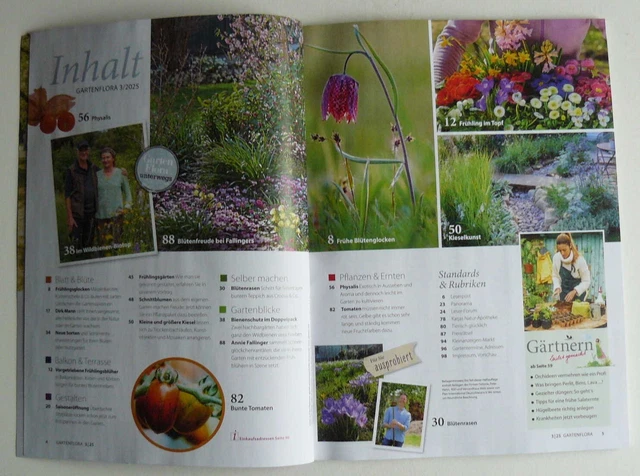 GARTEN FLORA, AUSGABE März 2025, 3/2025, 1 x gelesen, neuwertig! EUR 1