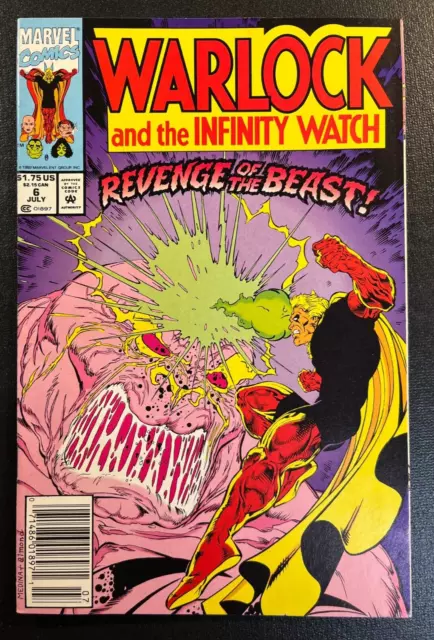 Warlock and the Infinity Watch 6 Newstand Angel MEDINA V 1 Gauntlet Thanos