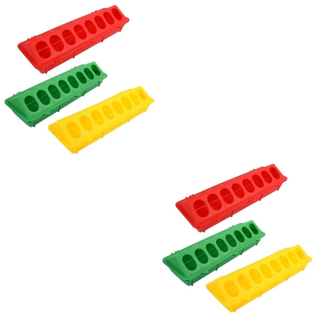 6 PCS Small-volaille alimentant le creux d'oiseau d'oiseau d'alimentation du