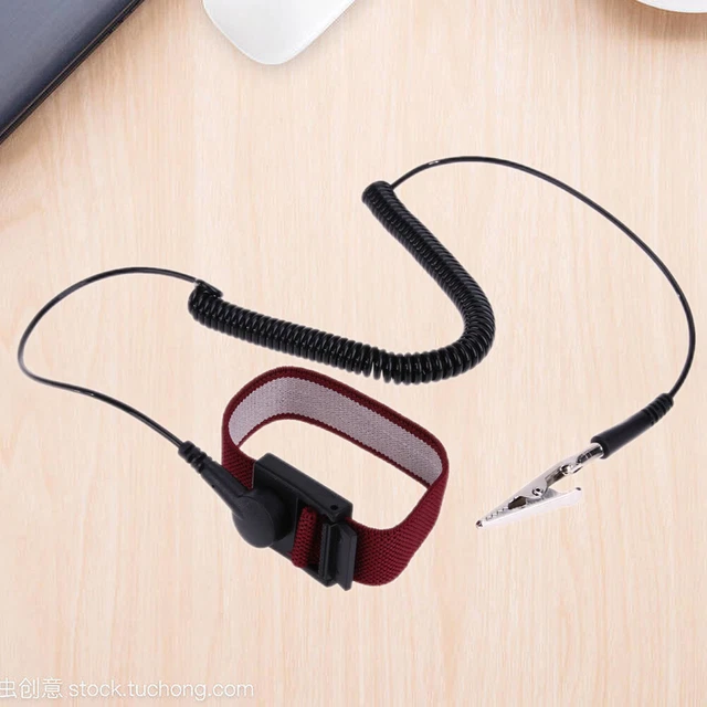 2 Meters Cable Anti Static ESD Wrist Strap Ground Static Discharge Band
