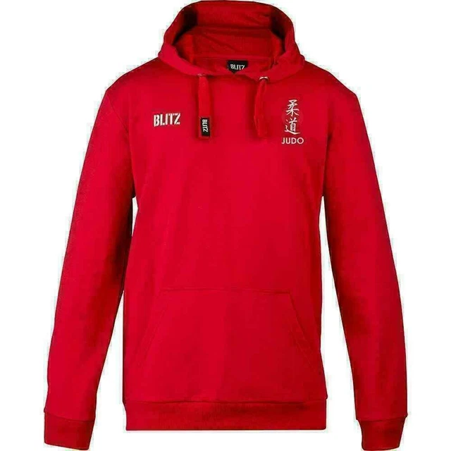 Blitz Judo Hoodie Club Top Martial Arts Training - Red