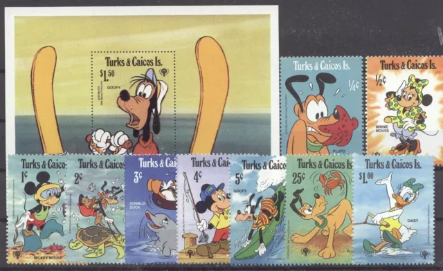 Walt Disney, Sport - Turke u.Caicos-Inseln - ** MNH 1979