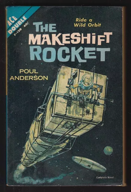 Poul Anderson: The Makeshift Rocket / Un-Man Novellas Ace Double sci-fi pb 1963
