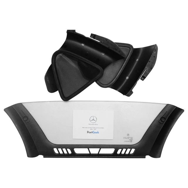 Wind Deflector For Mercedes SLK R171 (2004-2011) – No-Drill Windstop | Black Mesh With Hook & Loop Fastener
