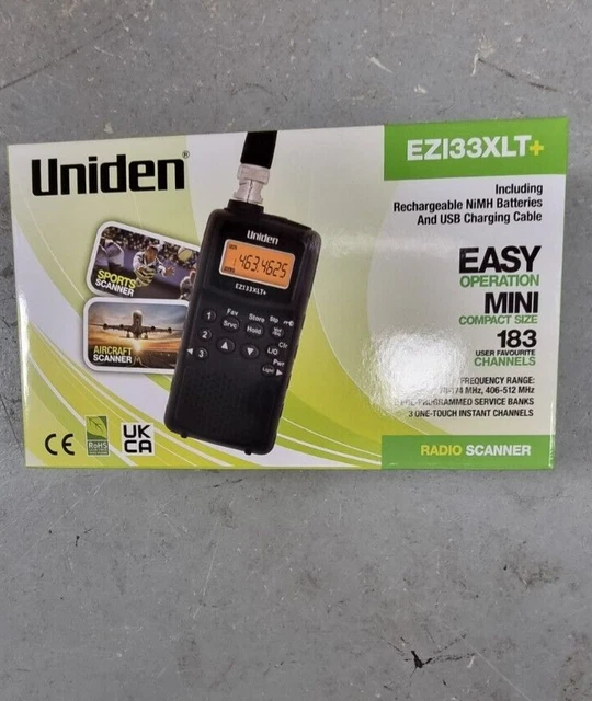 Uniden Bearcat EZI33 XLT PLUS Ricevitore scanner VHF Air Marine portatile