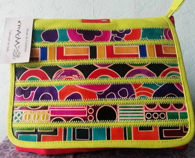 Sac à Main Satin Doré Artisanal - Fabrication Vietnam Vintage Années 90 - Neuf