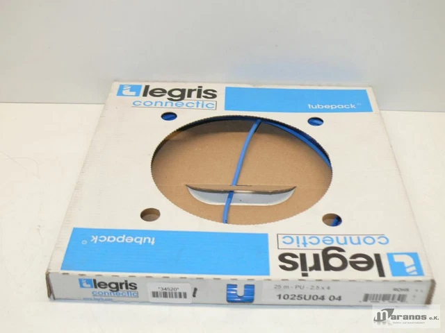 Nouveau-Ovp Legris 1025U04 04 Tuyau Pneumatique (Polyuréthane) 2.5 MM, 10 BAR ,