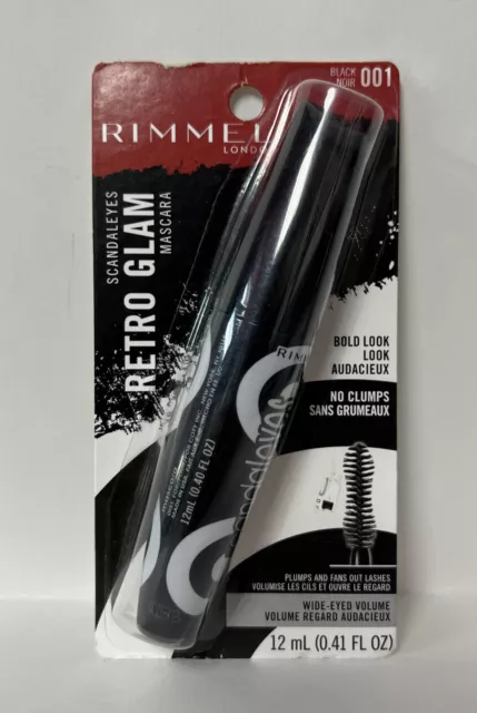 Rimmel Scandaleyes Retro Glam Waterproof Volume Mascara -#001 Black