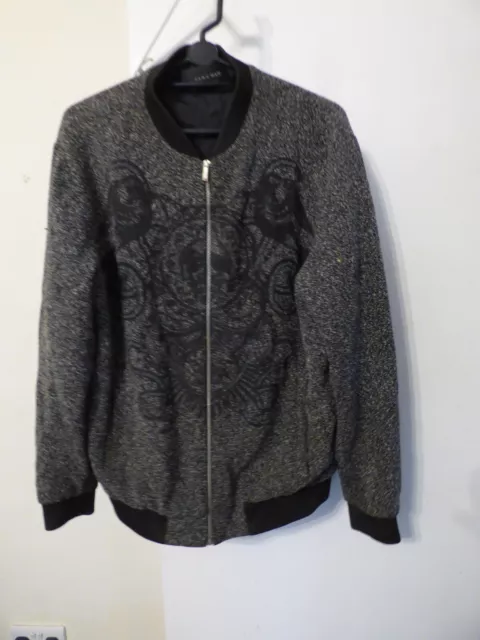 Zara Man grey bomber  jacket size XL