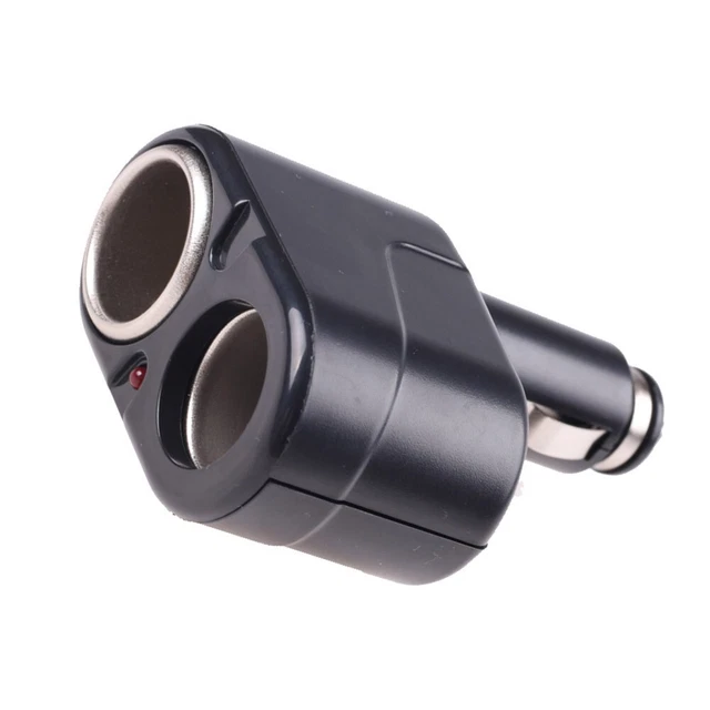 Accendisigari auto 2 vie presa adattatore splitter caricabatterie dual porte stec