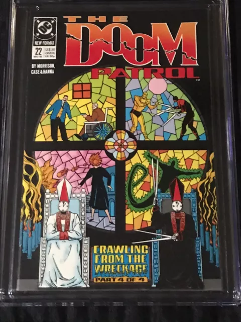 DC Comics 1989 Doom Patrol #22 CGC 9.8 NM/MT with White Pages Classic Case Cover 2