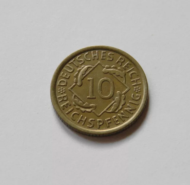 WEIMAR: 10 Reichspfennig 1932 E, J. 317, sehr schön+