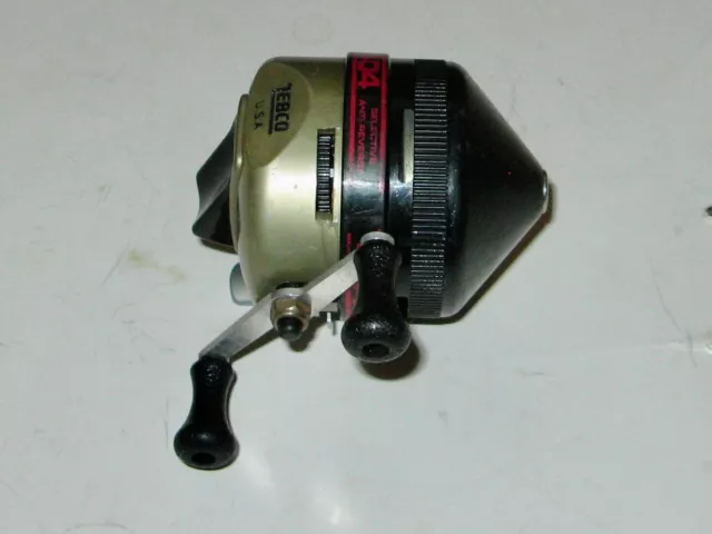 VINTAGE SPIN CAST Fishing Reel ZEBCO 404 Made in USA~1983 $7.00 - PicClick