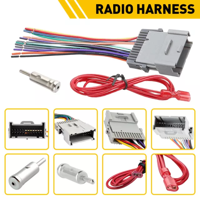 STEREO RADIO INSTALL Wire Harness Antenna Adapter For GMC Sierra Yukon