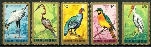 BURUNDI - PA - 1965 - Uccelli