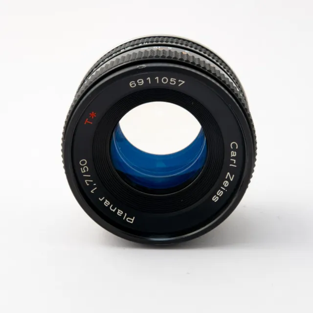 CARL ZEISS 50mm 1.7 T* PLANAR for CANON EF Leitax mount + lens caps EXC COND